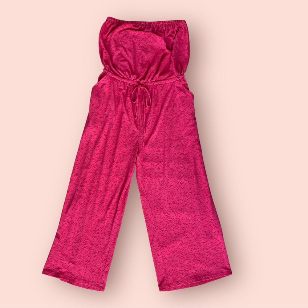 Express Red and Pink‎ Textured Romper